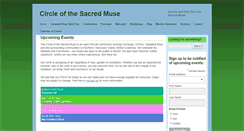 Desktop Screenshot of circleofthesacredmuse.com